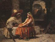 Frederick Arthur Bridgman The Rendez vous. china oil painting artist